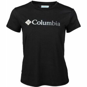 Columbia SUN TREK SS GRAPHIC TEE čierna M - Dámske tričko
