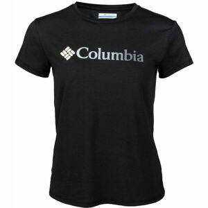 Columbia SUN TREK SS GRAPHIC TEE čierna S - Dámske tričko
