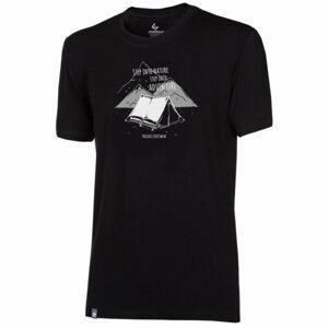 PROGRESS SKAUT STAN Pánske bambusové tričko, čierna, veľkosť XL