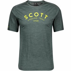 Scott TRAIL FLOW MERINO Cyklistické tričko, tmavo sivá, veľkosť M