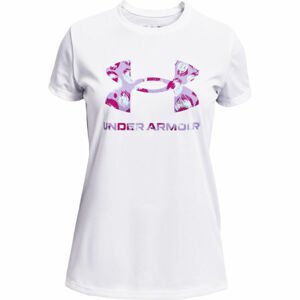 Under Armour TECH BIG LOGO PRINT FILL Dievčenské tričko, biela, veľkosť S