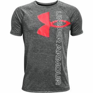 Under Armour TECH SPLIT LOGO HYBRID  XS - Chlapčenské tričko