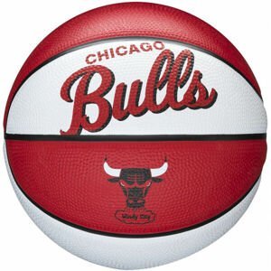 Wilson NBA RETRO MINI BULLS Mini basketbalová lopta, červená, veľkosť 3