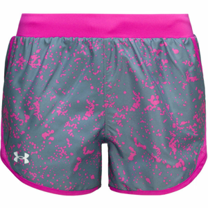 Under Armour FLY BY 2.0 PRINTED SHORT Dámske šortky, sivá, veľkosť XS