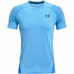 Under Armour HG ARMOUR FITTED SS Pánske tričko s krátkym rukávom, modrá, veľkosť M