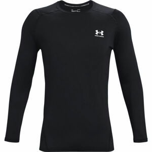 Under Armour HG ARMOUR FITTED LS čierna M - Pánske tričko s dlhým rukávom