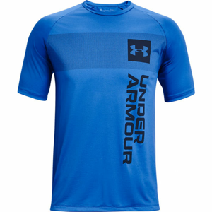 Under Armour TECH 2.0 VERT WRDMRK SS modrá XXL - Pánske tričko