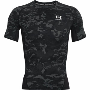 Under Armour HG ARMOUR CAMO COMP SS  L - Pánske tričko