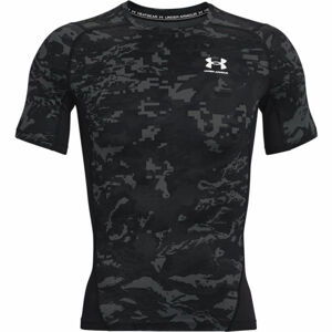 Under Armour HG ARMOUR CAMO COMP SS  M - Pánske tričko