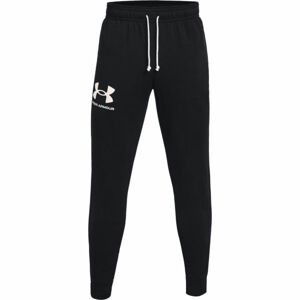 Under Armour RIVAL TERRY JOGGER Pánske tepláky, čierna,biela, veľkosť