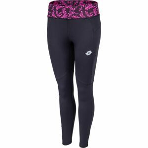 Lotto RUN&FIT W LEGGING PKT PRT4 PL Dámske bežecké legíny, čierna, veľkosť M