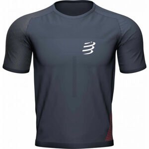 Compressport PERFORMANCE SS TSHIRT M Pánske bežecké tričko, sivá, veľkosť M