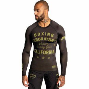 Venum BOXING LAB RASHGUARD Pánske tričko, čierna, veľkosť XL