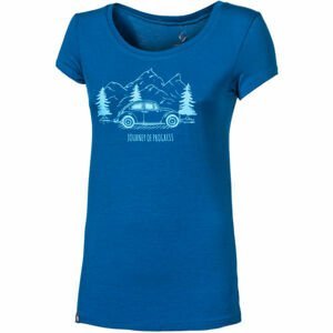 Progress LIBERTA BEETLE Dámske bambusové tričko s potlčou, modrá, veľkosť XL