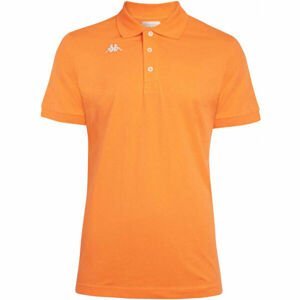 Kappa LOGO DIRK MSS Pánske tričko polo, oranžová, veľkosť XXL