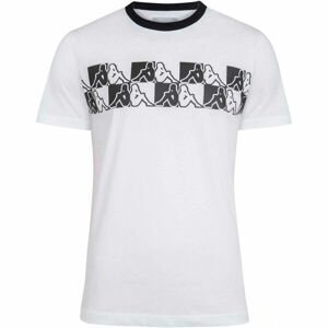 Kappa LOGO CELANI Pánske tričko, biela,čierna, veľkosť