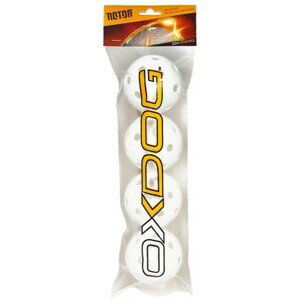 Oxdog ROTOR WHITE TUBE 4BALLS Florbalová loptička, biela, veľkosť os