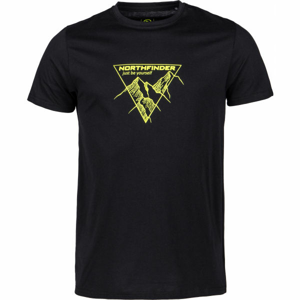 Northfinder LUCIANO Pánske tričko, čierna, veľkosť S