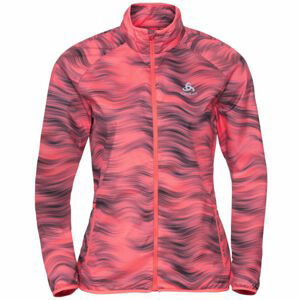 Odlo JACKET ESSENTIAL LIGHT PRINT ružová M - Dámska bunda