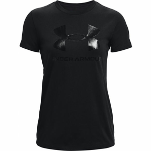 Under Armour LIVE SPORTSTYLE GRAPHIC SS Dámske tričko, čierna, veľkosť XL