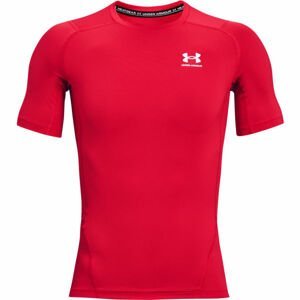 Under Armour HG ARMOUR COMP SS Pánske tričko, červená, veľkosť M