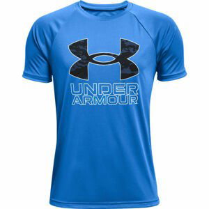 Under Armour TECH HYBRID PRT FILL Chlapčenské tričko, modrá, veľkosť XL