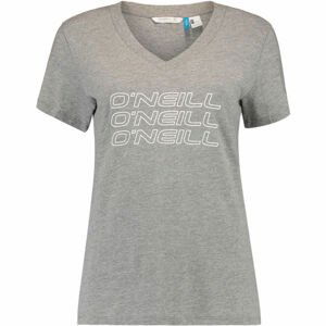 O'Neill LW TRIPLE STACK V-NECK T-SHIR Dámske tričko, sivá, veľkosť L