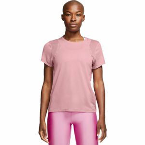 Nike RUN TOP SS W Dámske bežecké tričko, ružová, veľkosť