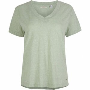O'Neill LW ESSENTIALS V-NECK T-SHIRT Dámske tričko, svetlo zelená, veľkosť S
