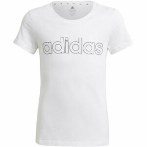 adidas LIN TEE Dievčenské tričko, biela, veľkosť 140
