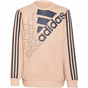 adidas LOGO SWEAT Dievčenská mikina, ružová, veľkosť