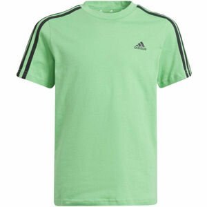 adidas 3S T Chlapčenské tričko, zelená,čierna, veľkosť