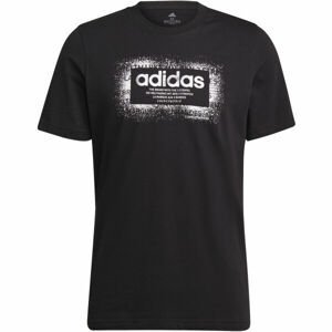 adidas SPRY BX TEE Pánske tričko, čierna,biela, veľkosť