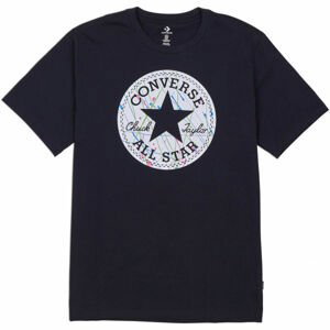 Converse SPLATTER PAINT CHUCK PATCH SHORT SLEEVE TEE Pánske tričko, čierna,biela, veľkosť