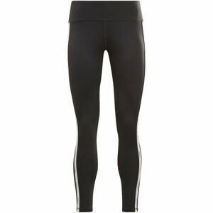 Reebok PIPING PACK POLY TIGHT Dámske legíny, čierna,biela, veľkosť