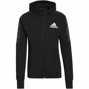 adidas MT FZ HOODIE Pánska športová mikina, čierna, veľkosť XL