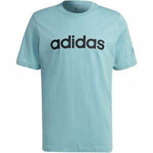 adidas LIN SJ T Pánske tričko, svetlo zelená,čierna, veľkosť