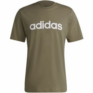 adidas LIN SJ T Pánske tričko, khaki, veľkosť XXL