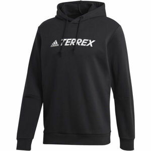 adidas TERREX GRAPHIC LOGO HOODIE Pánska outdoorová mikina, čierna, veľkosť XXL