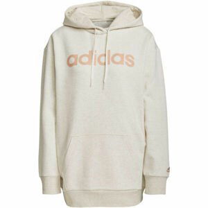 adidas W LIN OV FL HD Dámska mikina, béžová, veľkosť