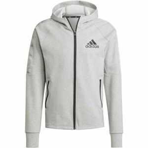 adidas MT FZ HOODIE Pánska športová mikina, sivá, veľkosť S