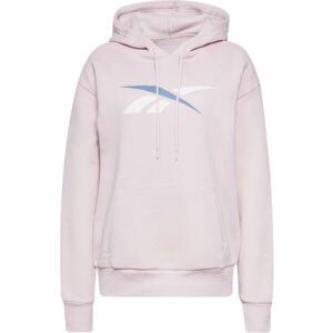 Reebok TE VECTOR OTH HOODIE Dámska flísová mikina, ružová, veľkosť L