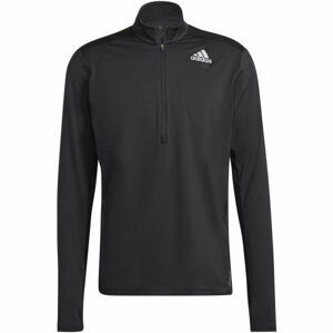 adidas OTR 1/2 ZIP Pánske bežecké tričko, čierna, veľkosť L