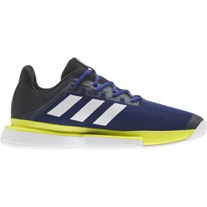adidas SOLEMATCH BOUNCE M modrá 11.5 - Pánska tenisová obuv