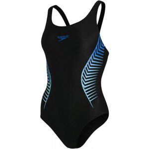 Speedo PLASTISOL PLACEMENT MUSCLEBACK  38 - Dievčenské jednodielne plavky