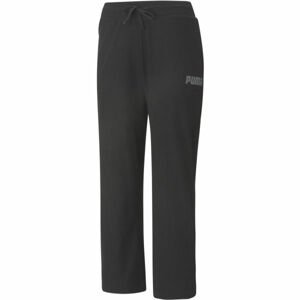 Puma MODERN BASIC RIBBED WIDE PANTS Dámske tepláky, čierna,sivá, veľkosť