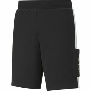 Puma REBEL SHORTD 9 TR Pánske kraťasy, čierna, veľkosť XXL