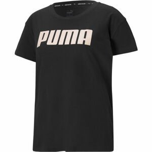 Puma RTG LOGO TEE Dámske tričko, čierna,ružová, veľkosť