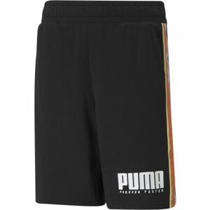 Puma ALPHA TAPE SHORTS Chlapčenské športové šortky, čierna, veľkosť 116