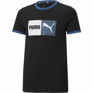Puma ALPHA TEE Chlapčenské športové tričko, čierna, veľkosť 128